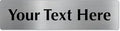 SmartSign Custom Steel Sign - 2" x 8", 40 mil Stainless Steel Metal, Personalized Engraved Sign for Business, Office, Door, Wall, Heavy-Duty Premium Engraved Steel Plaque, Silver and Black