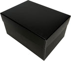 Lineco 4x6 Photo Storage Box, with 12 Acid-Free Envelopes, Holds Up to 1000 3.5" x 5", or 4" x 6" Photos, Metal Edge Archival Storage Box for Photos Stickers Stamps Seeds, 5.5x7.5x11. Black