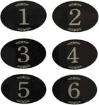 StayMax Locker Number Signs Door Sign with Self-Adhesive Tape Number Black (26-50)