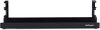 StarTech.com Under Desk Cable Management Tray, Length Adjustable, Clamp-On Installation, No Drilling Required, Black
