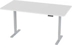 VIVO Electric 71 x 30 in Standing Desk, Memory Height Adjustment, 1B Series, Holds 220 lbs, White Top Gray Frame, DESK-KIT-1G7W