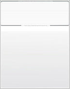 Compuchecks Check on Top Blank Check Paper - 1000 Pack, Quick-Books & Laser Printer Compatible - Security Business Checks with Voucher - 8.5" x 11" Platinum Pinstripe