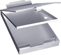 Sunnyclip Metal Clipboard with Storage, Aluminum Three-Tier Box Clipboards,Binder Form Holder with High Capacity Clip,Great for Worksites,Management,Office Business Professionals,14 x 9 x1.5 inch