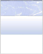 Compuchecks Check on Top Blank Check Paper - 250 Pack, Quick-Books & Laser Printer Compatible - Security Business Checks with Voucher - 8.5" x 11" Blue Marble