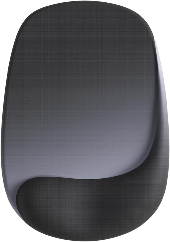ErgoEase Ergonomic Mouse Pad with Gel Wrist Support - Premium Lycra Fabric, Non-Slip, Ideal for Laptop & Desktop, Office & Gaming，Desk Accessories (02Onxy Black)