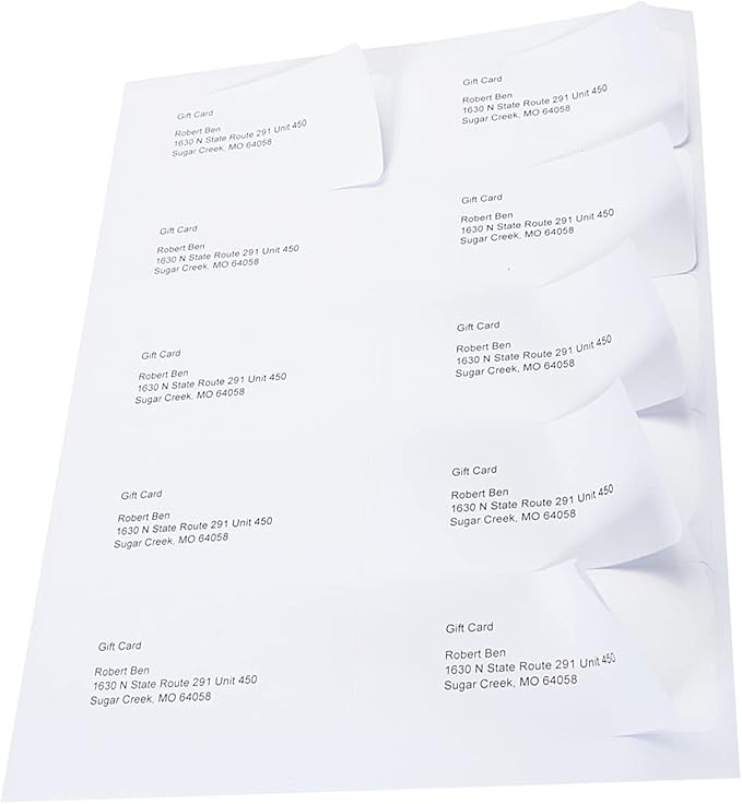 9527 Product 2x4 inch Shipping Labels, 300 Labels per Pack, Laser/Inkjet Compatible, Self-Adhesive