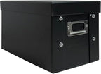 CheckOutStore Black Stamp & Die Craft Scrapbook Storage Pocket Box - 10 x 6 x 6 (Pack of 2)
