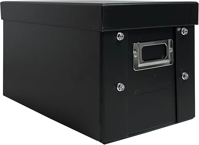 CheckOutStore Black Stamp & Die Craft Scrapbook Storage Pocket Box - 10 x 6 x 6 (Pack of 10)