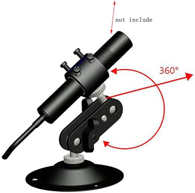 Laser Positioning Bracket Laser Module Fixing Bracket 360-degree Adjustable Positioning Bracket 12mm (12mm-2packs)