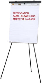 Lightweight Aluminum Flip-Chart Presentation Easel (2-Pack, Black)