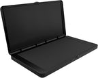 Large Stamp Pad, 6.1 x 3.4 Inch Black Ink Pad Premium Quality Felt Pad Rubber Stamp Ink Pad for Office, Home