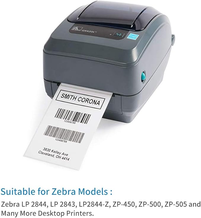 L LIKED 3000 4x6 Thermal Labels Fanfold, Direct Thermal Shipping Labels - Perforated and Strong Adhesive