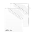 2 Pack 8x12 Inch Acrylic Sheet 1/8" Thick, Cast Acrylic Sheet, Clear Plexiglass Sheets, for Craft Projects, Display Cases, Signs, Photo Frame
