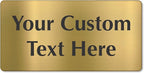 SmartSign Custom Brass Sign - 6" x 12", 40 mil REAL Bugle Brass Metal, Personalized Name Door Sign, Heavy-Duty Premium Engraved Door/Wall Mount Plaque for Business/Office, Gold and Black