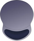 ITNRSIIET Ergonomic Mouse Pad with Comfort Gel Wrist Rest, Non-Slip PU Base, Smooth Textured Surface, Reduces Hand Fatigue & Wrist Pain, 8.7 x 7.2 Inch for Office Gaming Home, Gray Blue Gradient