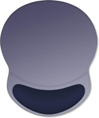 ITNRSIIET Ergonomic Mouse Pad with Comfort Gel Wrist Rest, Non-Slip PU Base, Smooth Textured Surface, Reduces Hand Fatigue & Wrist Pain, 8.7 x 7.2 Inch for Office Gaming Home, Gray Blue Gradient