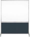 DivideWrite Mobile Whiteboard | Double Sided Dry Erase Board | Portable Office Cubicle Partition | Display for Classrooms, Conference Rooms, Meeting Areas and More | Blue Spruce 5' Wide x 6' Tall