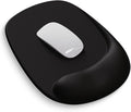 ErgoEase Ergonomic Mouse Pad with Gel Wrist Support - Premium Lycra Fabric, Non-Slip, Ideal for Laptop & Desktop, Office & Gaming，Desk Accessories (00Black)