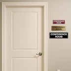 Standard Conference Room Sign - Blue/Gold - Large 5 Pack