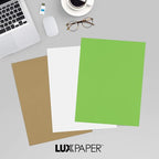 LUXPaper 8.5" x 11" Paper | Letter Size | Limelight Green | 80lb. Text | 50 Qty