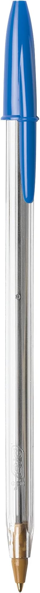 BIC Cristal Xtra Smooth Blue Ballpoint Pens, Medium Point (1.0mm), 12-Count Pack, Extra Smooth and Reliable Ballpoint Pens