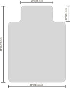 Office Chair Mat for Hardwood Floor, 48”x 36” Clear Floor Protector Mat for Office Chair, Vinyl Desk Chair Mat for Hard Floors, Easy Glide for Chairs