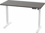 VIVO Electric 55 x 28 in Standing Desk, Memory Height Adjustment, 1B Series, Holds 220 lbs, One-Piece Black Top, White Frame, DESK-KIT-1W55B