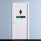SmartSign Privacy Signs Vacant In Use Slider Door Sign for Home Bathroom Office Restroom Conference Hotel Hospital | 2.25" x 10" Plastic Black Color, Made in USA