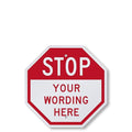 SmartSign Custom STOP Sign 12" x 12" 3M Engineer Grade Reflective Aluminum, Personalized Metal Sign for Outdoor, Parking Lots, Gate, Garages, USA-Made