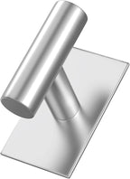 VAEHOLD Wall Towel Hooks, Heavy Duty Sticky Holder Waterproof Towel Hooks for Hanging Coat, Clothes, Closet Hook Wall Mount for Kitchen (Silver, 2 Pack)