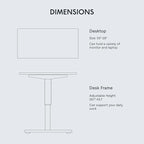 FLEXISPOT EN1 One-Piece Standing Desk with 1-Inch Thick Seamless Desktop, 55"x28" Electric Height Adjustable Desk for Home Office, Multi-Monitor Setups & Easy Assembly, White