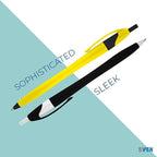 SyPen Personalized Pens With your Custom Logo or Text-500 Pack Bulk-for Businesses, Parties, and Events, Custom Printed Slim Ballpoint Click Pens, Assorted Baarrel Colors, Black Ink