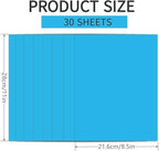 30 Sheets Blue Cardstock 8.5'' x 11'', 250gsm/90lb Heavyweight Cover Cardstock Paper, Thick and Smooth Card Stock Perfect for Invitations, Menus, DIY Cards, Arts and Crafts