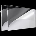 Roowest 2 Pcs 24 x 48 Inch, 1/2 Inch Thick Clear Acrylic Sheets Plastic Panels Sheets Cut to Size Cast Acrylic Board Panel with Protective Film for Craft DIY Projects Display Sign Frame