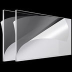Roowest 2 Pcs 24 x 48 Inch, 1/2 Inch Thick Clear Acrylic Sheets Plastic Panels Sheets Cut to Size Cast Acrylic Board Panel with Protective Film for Craft DIY Projects Display Sign Frame