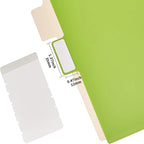 Amazon Basics Durable Multicolor 3-Ring Binder Plastic Divider Set with Tab Labels, 3-Hole Punched, for School and Organization, Letter Size 8-Tab Dividers, Assorted Colors, 6 Pack