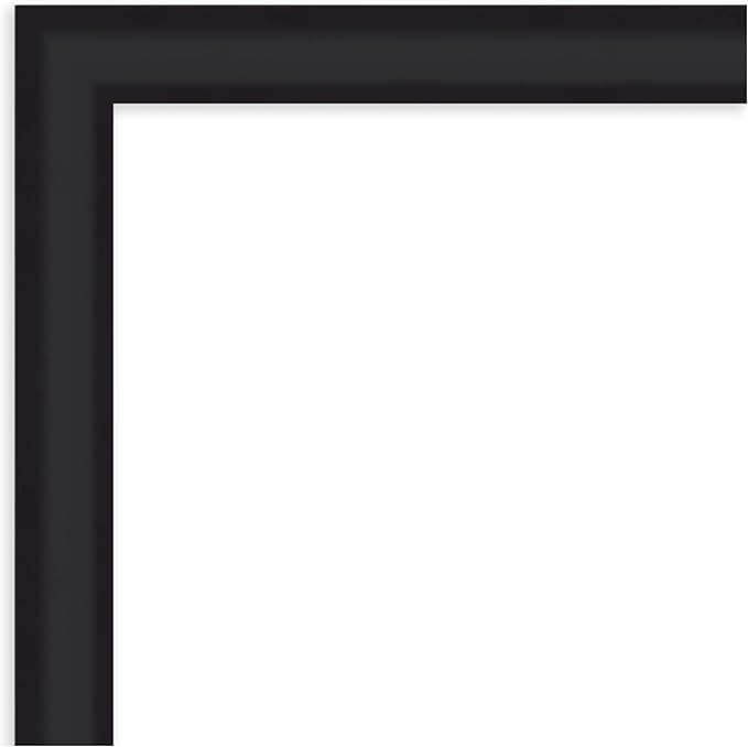 Amanti Art Black Framed Magnetic Board 23x23 Medium Vision Board for use with Magnets, 100% Metal Sheet to Display Items as Office Decor or for Home Organization in mudroom, Kitchen or Kids Room