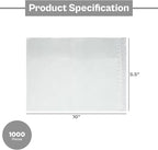 PSBM 1000 PCS 5.5 x 10 Inch Clear Blank Packing List Envelopes, Shipping Documents Pouches/Sleeves for Mailing Labels, Invoices, Documents and Packing Slips
