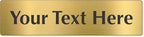 SmartSign Custom Brass Sign - 2" x 8", 40 mil REAL Bugle Brass Metal, Personalized Name Door Sign, Heavy-Duty Premium Engraved Door/Wall Mount Plaque for Business/Office, Gold and Black