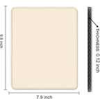 Auhoahsil Beige Mouse Pad, 12 x 10 Inch Square Mousepad, 3mm Thick Rubber Mouse Mat with Pretty Design, Premium-Textured Non-Slip for Gaming Work Office Wireless Mouse Men Women