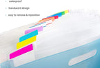 ELII 900 Pcs 2 Inch Sticky Index Tabs - Colorful, Writable & Transparent Book Tabs for Notebooks & Annotating