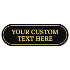 Custom Wall or Door Sign, Personalized Buble Plaque Engraved Message For Bussiness, Property And Home Indoor/Outdoor, 3x9 Inches, Made in USA by Sigo Signs