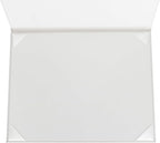 GraduationMall 8.5"x11" Smooth Padded Diploma Cover Certificate Holder White,12-Packs