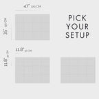 VIVELDA Large Bulletin Board 48x36- Office Wall Organizer to Replace Your Old Cork Boards for Walls for Office Decor -12-Pack Felt Wall Panels to Use in Home Office Decor, Classroom Decor (Baby Blue)