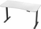 VIVO Electric 63 x 32 in Standing Desk, Memory Height Adjustment, 1B Series, Holds 220 lbs, White Top Black Frame, DESK-KIT-1B1W