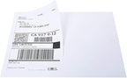 BESTEASY 200 Round Corner Half Sheet Self Adhesive Shipping Labels for Laser and Ink Jet Printers, White Blank (100 Sheets, 200 Labels)