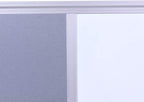 DexBoard 48x36 inch Large Magnetic Combo Board - Dry Erase Whiteboard & Grey Bulletin Board Combination | Framed Corkboard & Magnetic Whiteboard for Office, Classroom, Home | Durable Aluminum Frame