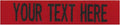 Northern Safari Custom Uniform Name Tapes, Red Fabric, 5 Inch Hook Fastener (Military Ready Fasteners, Uniform Accessories, 1 Count)