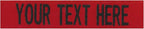 Northern Safari Custom Uniform Name Tapes, Red Fabric, 5 Inch Hook Fastener (Military Ready Fasteners, Uniform Accessories, 1 Count)