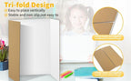 20 Pack Trifold Poster Board (26" x 17"), Single-Sided White Poster Board for Science Fairs, School Projects, Graduation Party, Event Displays, and Business Presentations